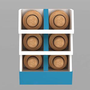 Présentoir portatif fait sur commande de vente au détail de carton pour la nouvelle conception de chapeau de baseball pour le carton ondulé d'affichages de plancher de magasin de vêtements - Product Image 3