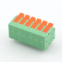 Borniers de connexion rapide Kuishen KC2604P-3.81A-6p, 6 pôles, 3,81 mm, connecteurs femelles, PA66/Cuivre/Acier inoxydable