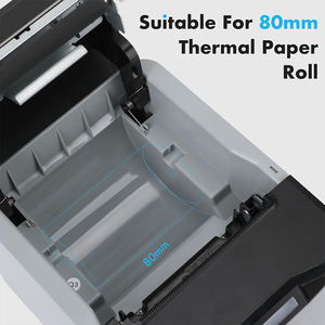 Printer tanda terima termal POS 3 inci 80mm nirkabel untuk restoran USB Bluetooth LAN antarmuka dengan Auto Cutter - Product Image 2