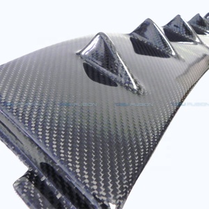 Aileron de toit arrière en fibre de carbone Vortex Generator Shark Fin pour Mitsubishi Lancer EVO 7 8 9 CT9A 2001-2007 - Product Image 2