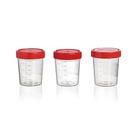 Cawan Sampel Urine Medis EOS 40ML PS, Wadah Spesimen Urine Steril