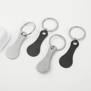 Llavero de Metal Personalizado con Forma de Carrito de Compras y Logotipo Grabado para Regalos Promocionales y Marketing Minorista - Product Image 2