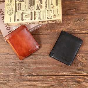 Cartera para hombre, billetera triple, estilo vintage, delgada, corta, multifunción, tarjetero, monedero masculino - Product Image 4