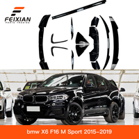 Nuevo Kit de Carrocería ABS para BMW X6 F16 M Sport 2015-2019, Alerón Delantero, Alerón Trasero, Difusor, Parachoques, Instalación con Pernos, 1 Año de Garantía FEIXIAN