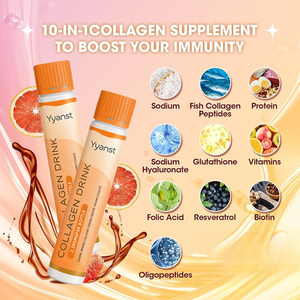 Les extraits naturels OEM/ODM favorisent la digestion et la santé immunitaire, éclaircissent la peau et contiennent du glutathion, des protéines et des peptides de collagène de poisson en boisson. - Product Image 6