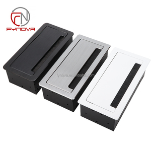 Enchufe de Corriente Multifuncional Estándar Europeo con 2 Tomas de Corriente CA y 4 Puertos RJ45 para Muebles de Mesa, Enchufe de Escritorio Empotrado - Product Image 6