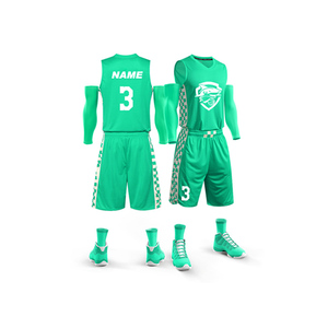 批发便宜时尚运动服全身定制设计热升华印花篮球球衣套装 - Product Image 1