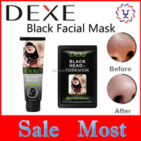 Masque facial noir DEXE pour éliminer les points noirs, style peel-off, qualité d'usine originale, bon prix, étiquette privée OEM ODM