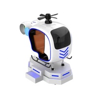 Simulateur de vol VR 9D pour parc d'attractions, simulateur de vol VR rotatif, cockpit de simulateur de réalité virtuelle à vendre