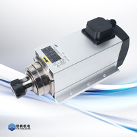 Moteur de broche refroidi par air pour machines à bois avec roulement de bout BT30 et composants de cœur de moteur, puissance 6 kW, 18 000 tr/min, JGF60-18Z/6
