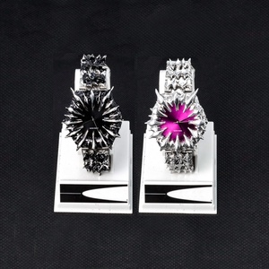 Customized Stainless Steel Watch for Men Sharp Edged Thorny Sculptural Watch Wearable Sculpture Premium Designer Wrist Accessory - Product Image 2