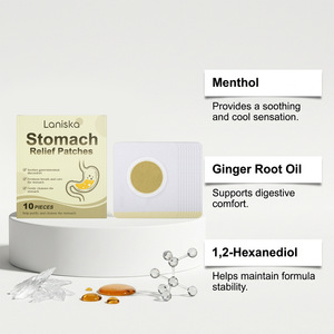 Parche para el Alivio del Estómago con Aceite de Raíz de Jengibre y Mentol para la Comodidad Digestiva - Product Image 1