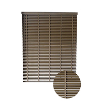 Stores verticaux sans fil en PVC imitation bois de haute qualité, blancs, pour intérieur, persiennes plaquées, durables, faciles à nettoyer, design moderne