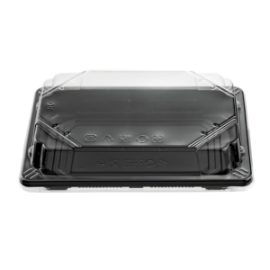 Boîtes en plastique jetables Offre Spéciale de 7 oz Plateau à sushi à emporter durable et empilable pour l'emballage des aliments pour les sandwichs - Product Image 1