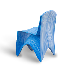 Chaise fabriquée en Italie-Santorin-Chaise imprimée en 3D-Produit PLA-Pour l'extérieur-Design italien-Vert clair - Product Image 2