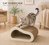 Grattoir à ondes pour chat en carton ondulé résistant à l'usure, protection de meubles, vente en gros en grande quantité, directement de l'usine