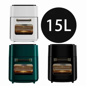 Venta al por mayor de fábrica 2025 freidora hogar Visual Visible 15L/12L 15 litros/12 litros ventana grande freidoras de aire inteligentes - Product Image 1