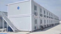 Casa Contenedor Modular Prefabricada, Transpirable, de Paquete Plano, Modelo de Villa para Pequeños Negocios
