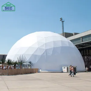 Tenda trasparente trasparente per tenda geodetica grande lusso Eco resistente per quattro stagioni con lucernario