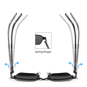 Wholesale Women Men Designer UV400 Polarized <strong>Glasses</strong> High Quality Fashion Vintage Summer Metal+TR90 Big Frame Sunglasses - Product Image 4