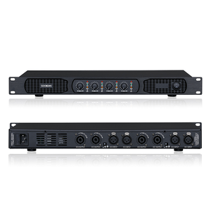 Amplificador de Potencia Profesional DC4350 de 4 Canales y <span class=keywords><strong>600</strong></span> <span class=keywords><strong>Watts</strong></span>, Amplificador de Audio Digital Clase D de 1U para Actuaciones en Escenario, Iglesias y Eventos de DJ - Product Image 2