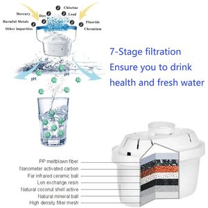 Carafe filtrante à eau alcaline 10 tasses, compatible avec les filtres à eau alcaline, fournie directement par l'usine - Product Image 4