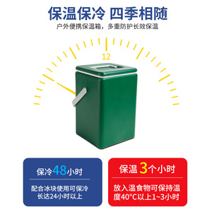 Portable 8L Green Cooler Box For Outdoor Beverage Storage And Transport - Product Image 4