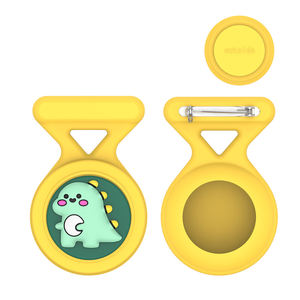 2025 lindo soporte de Pin de dibujos animados niños funda de silicona para Airtags GPS Tracker funda oculta dentro de la ropa Pin para <span class=keywords><strong>Airtag</strong></span> - Product Image 1