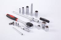 Jeu de douilles à cliquet 1/4" 3/8" 171 pièces, kit d'outils à main avec systèmes impérial et métrique, coffret rigide