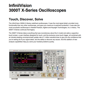Licencia de actualización de ancho de banda Keysight DSOXT3B5T104U, de 500MHz a 1GHz para el osciloscopio de la serie X 3000T DSOXT3B5T104U con pantalla táctil intuitiva - Product Image 2