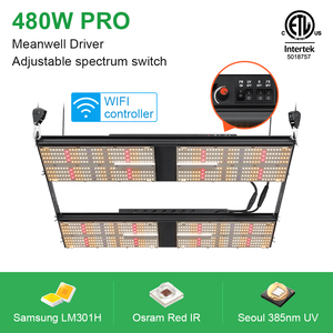 Lampe de culture <span class=keywords><strong>LED</strong></span> <span class=keywords><strong>UV</strong></span> Bava Samsung Quantum pour plantes, remplacement HPS, culture verticale, LM301H 480W, pour serres de culture - Product Image 2