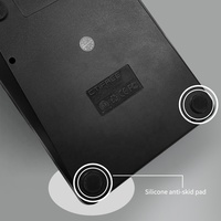 Calculatrice financière de bureau à LED solaire CTIFREE ECO-007 avec logo personnalisable, grand écran, en plastique durable