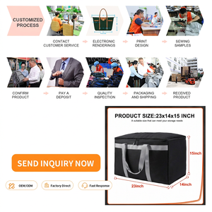 BSCI usine livraison personnalisée adaptée pour <span class=keywords><strong>Uber</strong></span> Eats Doordash restauration commerciale transport extérieur sac de livraison de nourriture isolé - Product Image 4
