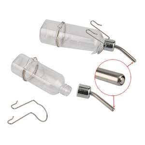 작은 동물 다람쥐 토끼 햄스터 마시는 물 피더 병 디스펜서 매달려 마시는 분수 애완 동물 - Product Image 3