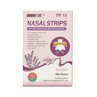Nouvelles Bandes Nasales en Gros, Patchs Nasaux Parfum Menthe et Lavande, en Boîte, Respirants, Couleur Chair