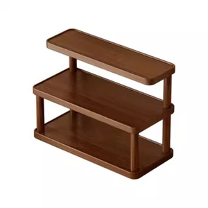 Desktop Cup Storage Rack 3 Tier Wooden Multi Layer Organizer For <b>Teacups</b> Coffee Mugs Kitchen Countertop Living Room - Product Image 5