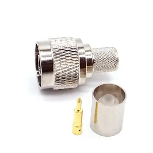 N Crimp Plug Type Male RF Connector For RG8 LMR400 RG213 7D-FB Coaxial Cable