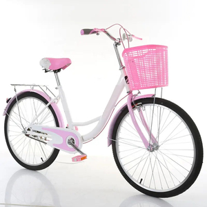 Bicicletas de Ciudad de aluminio retro de 22/24/26 <span class=keywords><strong>pulgadas</strong></span>, velocidad única, cesta de Vida Verde, <span class=keywords><strong>bicicleta</strong></span> clásica para adultos para mujeres - Product Image 4