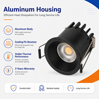 Plafonnier encastré LED COB anti-éblouissement en aluminium, fabrication OEM ODM, pour l'éclairage intérieur résidentiel et hôtelier