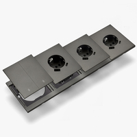 Interruptores y Enchufes de Pared WESA Ultrafinos con Botón Pulsador EU de 1/2/3 Vías con Enchufe USB Tipo C, Combinación Libre, Diseño Moderno de Lujo