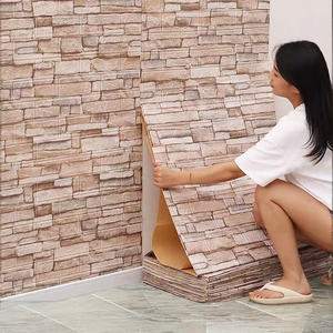 Panel de Pared 3D de Espuma PE con Diseño de Ladrillo y Papel Tapiz Autoadhesivo, Antimoho, para Decoración del Hogar - Product Image 2