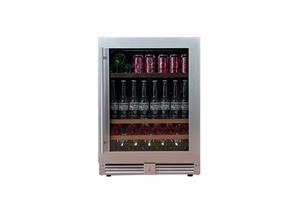 Edelstahl Elektrischer Konstanttemperatur-Bierkühler Freistehender Glastür-Kühlschrank für Haushalt und Hotel mit Glasschubladen - Product Image 3