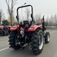 Offre Spéciale – Tracteur de Jardin Compact 4x4 Diesel, Mini-tracteur Agricole 40cv 45cv 50cv avec Fraise Rotative, Tondeuse et Cabine