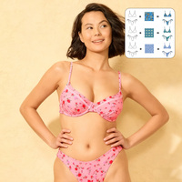 OEM ODM Custom Dames 2-delige Bikiniset Groothandel Driehoek Print Snel Droogend Ademend Anti-UV Plus Size Zwemkleding Rechtstreeks van de Fabriek
