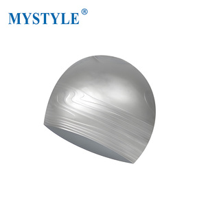 Bonnets <span class=keywords><strong>de</strong></span> <span class=keywords><strong>bain</strong></span> en silicone tendance, design 3D en relief, protection UV, confortables pour la natation prolongée, commandes personnalisées bienvenues - Product Image 1