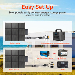 Lvyuan 300w 12v Mono Portable Batterie Chargeing <span class=keywords><strong>Panneau</strong></span> <span class=keywords><strong>Solaire</strong></span> Camping <span class=keywords><strong>Panneau</strong></span> <span class=keywords><strong>Solaire</strong></span> Pliable Pour Rv Hors Réseau Vivre - Product Image 6