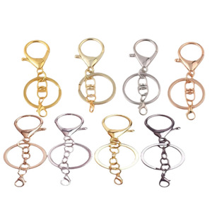 Lobster Keychain Set Zinc Alloy Metal Durable <b>Key</b> <b>Chain</b> Accessory Circular Ring Shape Spring 2025 Quzhou - Product Image 4