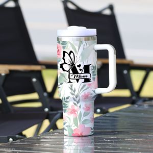 Stainless Steel Insulated <b>Mug</b> 40oz With Handle <b>Large</b> Capacity Travel Coffee Cup For Car Office Outdoor Gift - Product Image 4