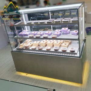 ベーカリー冷蔵庫キャビネットデザートチラーガラスディスプレイショーケースケーキスタンドショップ家具デザインと製造 - Product Image 2