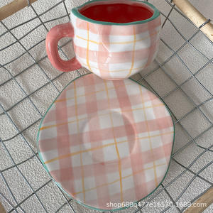 Classico sottosmalto dipinto a mano porcellana tazza di latte per la colazione blu cielo bianco nuvola 250ml tazza di caffè uso domestico - Product Image 2